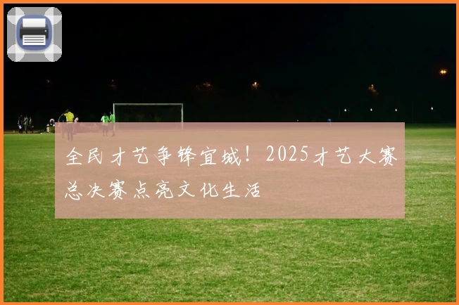 全民才艺争锋宜城!2025才艺大赛总决赛点亮文化生活